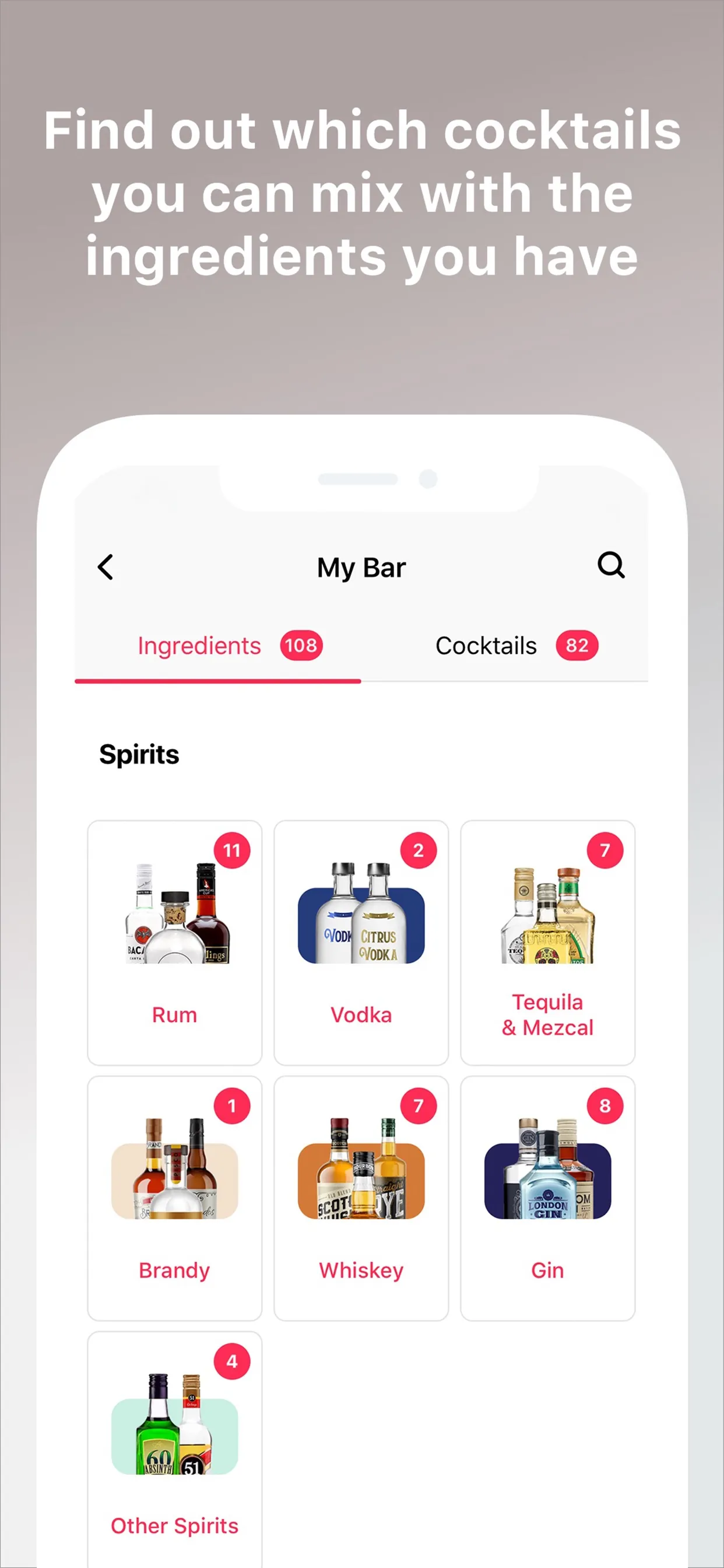 Cocktail Flow - Drink Recipes iphone screenshot 1