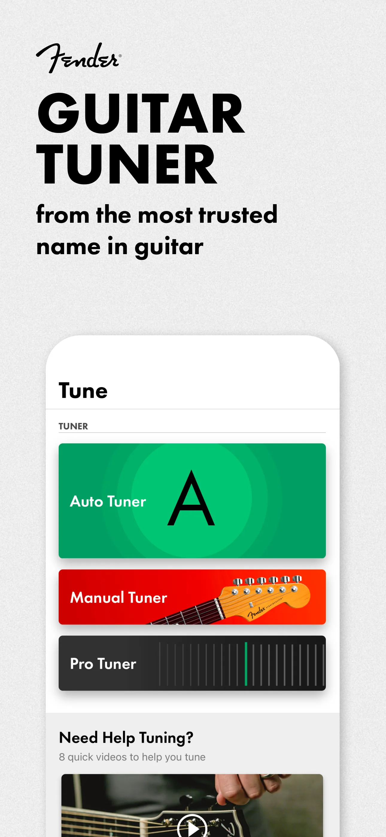 Fender Tune: Guitar Tuner App iphone screenshot 2