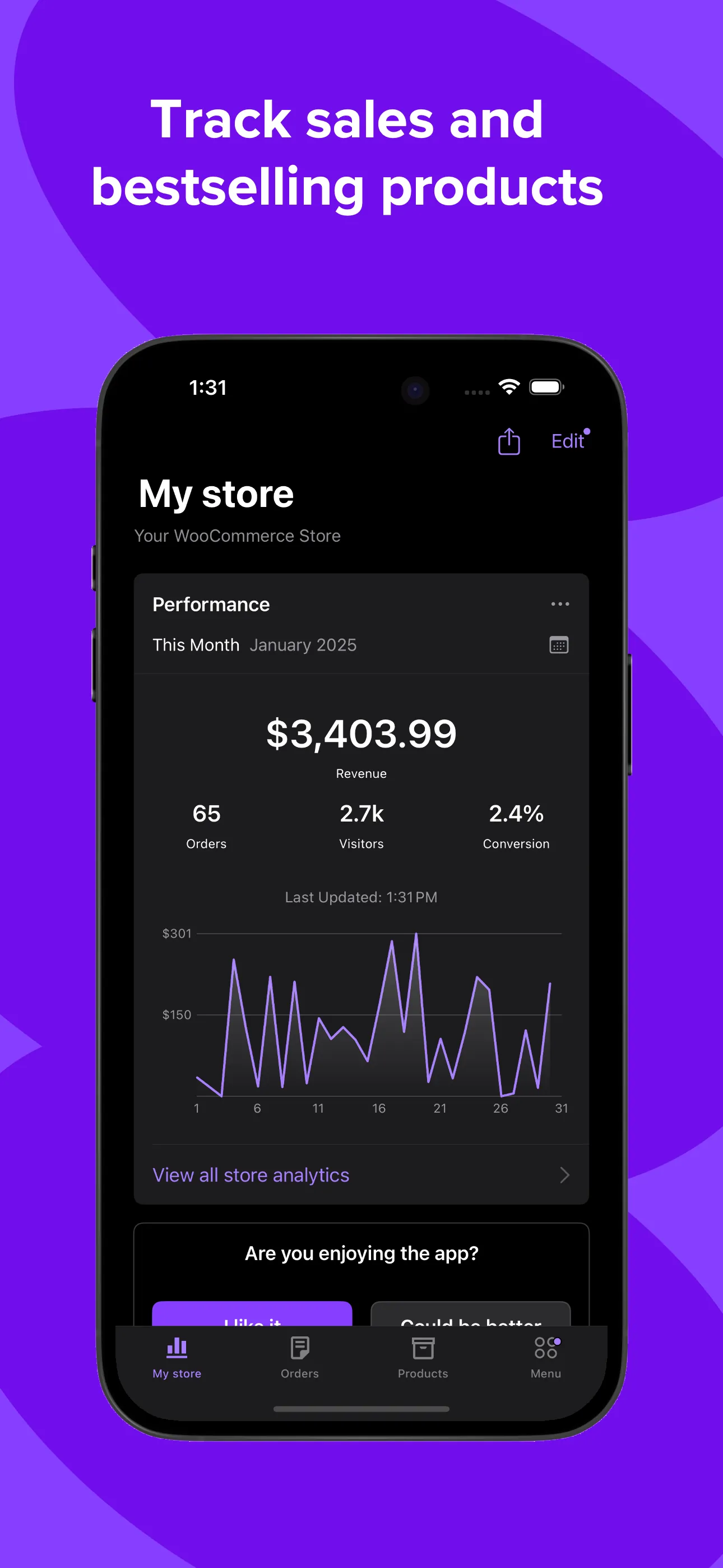 WooCommerce iphone screenshot 1