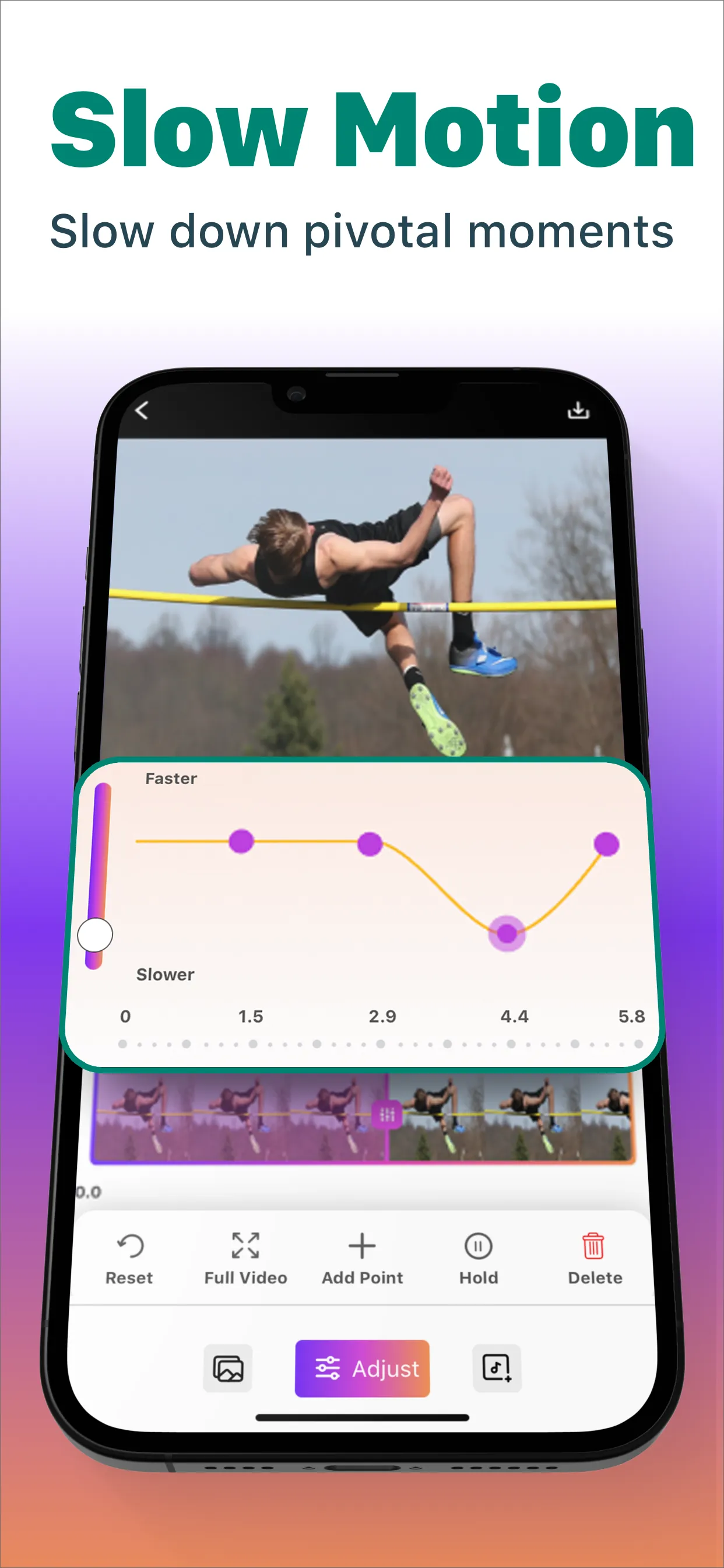 SloMo Slow Motion Video Editor iphone screenshot 3